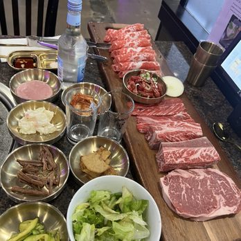 Seoul N Spirits BBQ - The all meat combo $$$ - Korean Near Me - Irvine, California