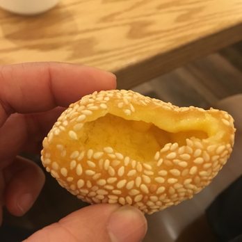 Tim Ho Wan - Hell's Kitchen - custard inside of sesame ball - Dim Sum Near Me - New York, New York