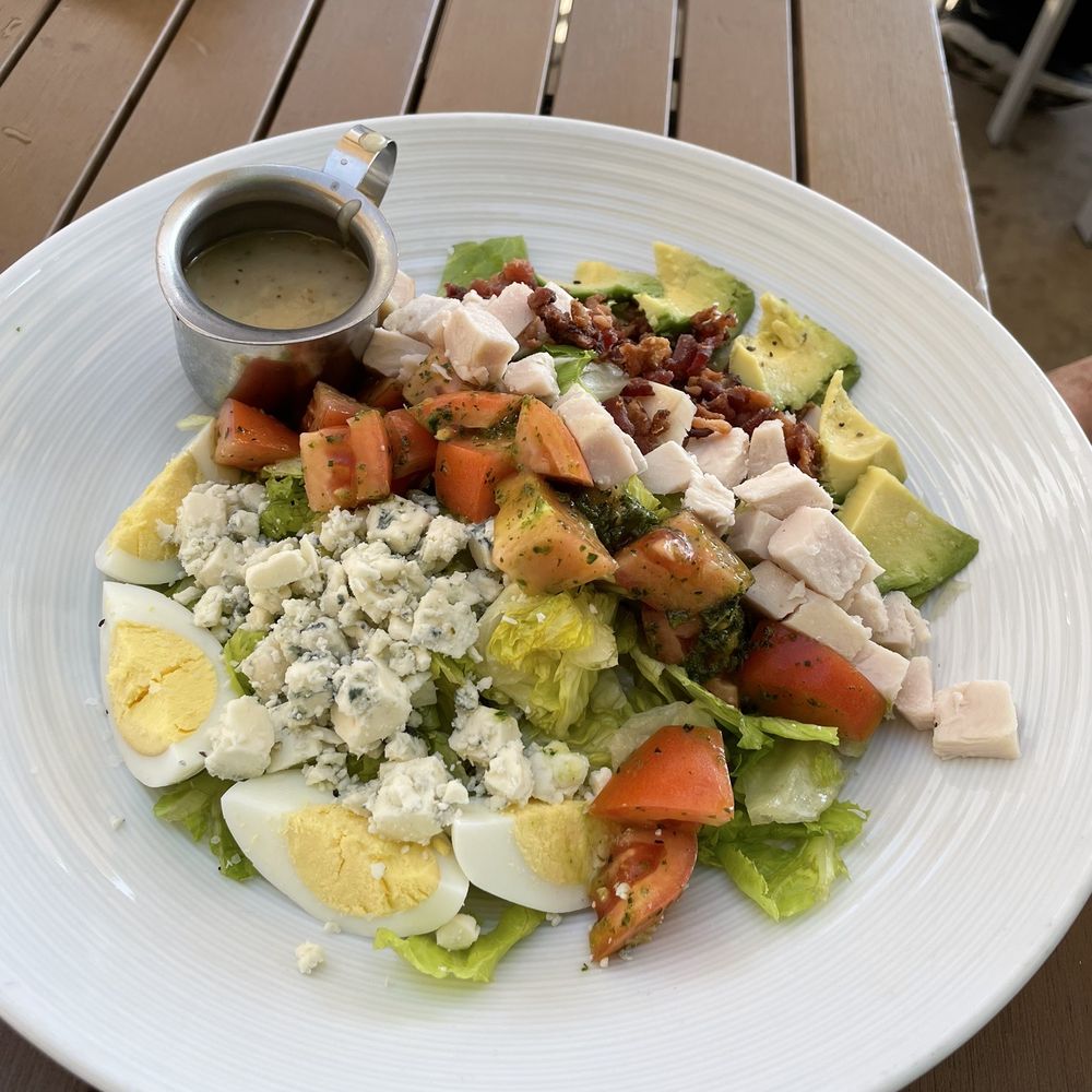 Pinstripes - Turkey club Cobb salad. Perfect lunch size and packed with flavor. - Bowling Near Me - Northbrook, Illinois Pinstripes - Turkey club Cobb salad. Perfect lunch size and packed with flavor. - Bowling Near Me - Northbrook, Illinois