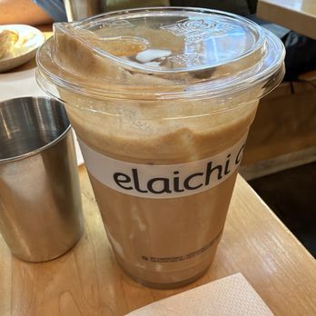 elaichi co. - Banana Chai Einspanner (chai with sea salt banana cold foam) - Coffee & Tea Near Me - Berkeley, California elaichi co. - Banana Chai Einspanner (chai with sea salt banana cold foam) - Coffee & Tea Near Me - Berkeley, California