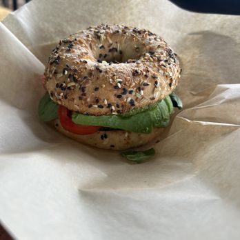 Aroma's Cafe - Pesto Bagel - Cafes Near Me - Eureka, California