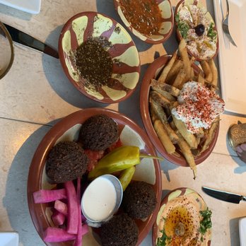 Tanoor - Falafel, batata hara, babaganoush, spicy hummus - Lebanese Near Me - Sammamish, Washington Tanoor - Falafel, batata hara, babaganoush, spicy hummus - Lebanese Near Me - Sammamish, Washington