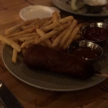 River and Woods - Corn dog-ok - New American Near Me - Boulder, Colorado