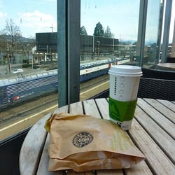 Starbucks - Back deck at Thalwil Starbucks