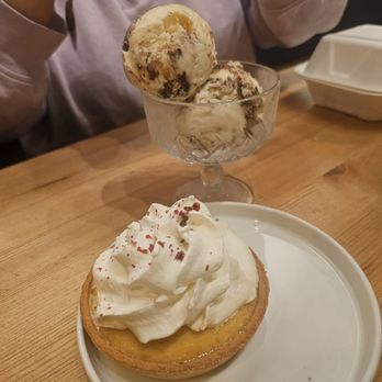 In Bocca Al Lupo - Lemon tart and ice cream - Italian Near Me - Juneau, Alaska In Bocca Al Lupo - Lemon tart and ice cream - Italian Near Me - Juneau, Alaska