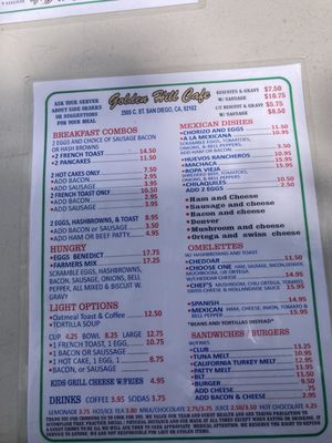 Menu photo 5 Golden Hill Cafe San Diego, CA Menu photo 5 Golden Hill Cafe San Diego, CA