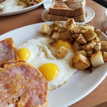 Sunset Grill - Peameal, potatoes, and sunny side up - Breakfast & Brunch Near Me - Markham, Ontario