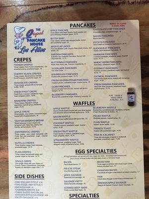 Menu photo 8 The Original Pancake House Los Altos, CA Menu photo 8 The Original Pancake House Los Altos, CA