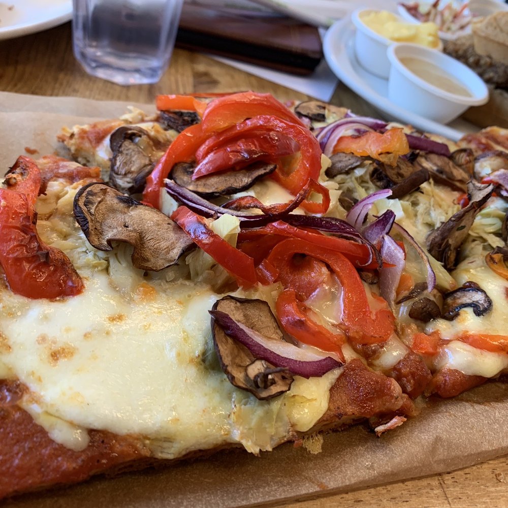 Nectarine Grove - Veggie pizza - New American Near Me - Encinitas, California Nectarine Grove - Veggie pizza - New American Near Me - Encinitas, California