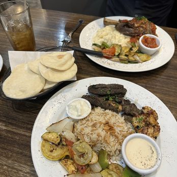 Byblos Restaurant - 35. Mixed Grill Plate 30. Lamb Shanks - Lebanese Near Me - Gainesville, Virginia