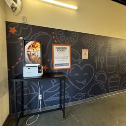 If you weren't able to order online or on the QR codes outside, come in and use the kiosk!
