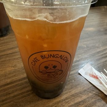 Cafe Bungalow - Lychee black tea with boba - Coffee & Tea Near Me - Azusa, California Cafe Bungalow - Lychee black tea with boba - Coffee & Tea Near Me - Azusa, California