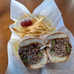 Waves Sandwich Company - Philly with fries