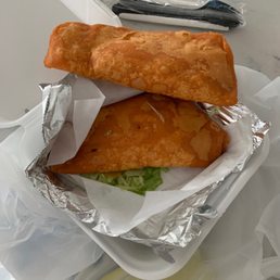 Two (giant) chicken empanadas!