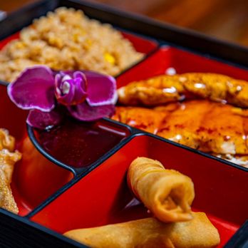 Mr.Hibachi Japanese Grill - a bento box of food - Japanese Near Me - Dover, Ohio Mr.Hibachi Japanese Grill - a bento box of food - Japanese Near Me - Dover, Ohio