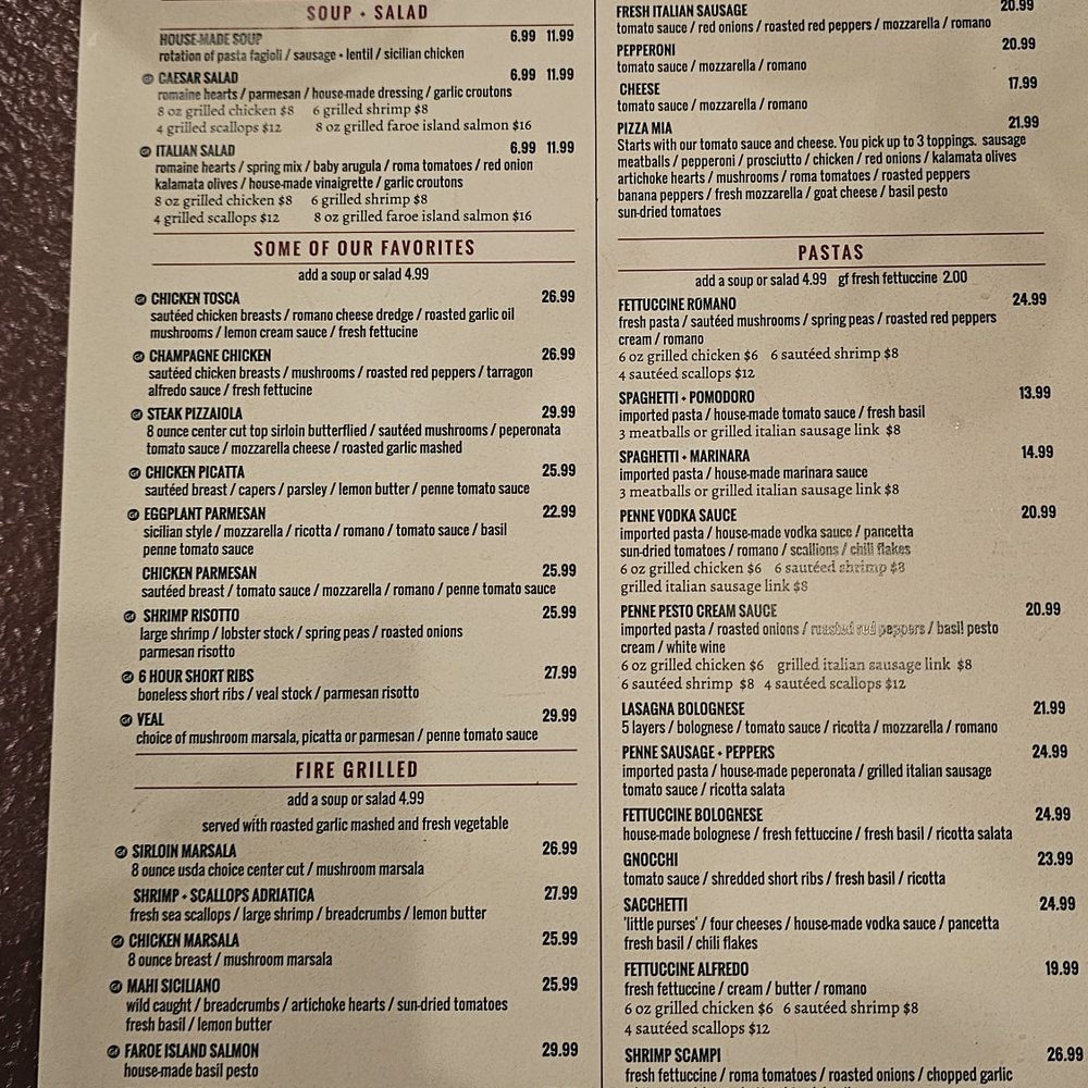 Menu Menu
