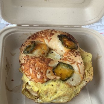 B Twentyfour - Jalapeño Bagel with Scrambled Eggs - Coffee & Tea Near Me - Los Angeles, California B Twentyfour - Jalapeño Bagel with Scrambled Eggs - Coffee & Tea Near Me - Los Angeles, California