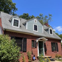 Winston Salem Power Washing - Powerwashing removed some of the discoloration (from oxidized paint) on our dormers.