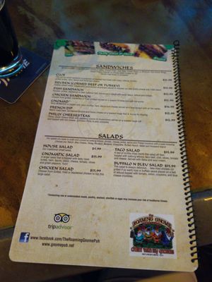 Menu photo 1 The Roaming Gnome Pub & Eatery Sevierville, TN Menu photo 1 The Roaming Gnome Pub & Eatery Sevierville, TN