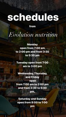 Menu photo 1 Evolution Nutrition Las Vegas, NV