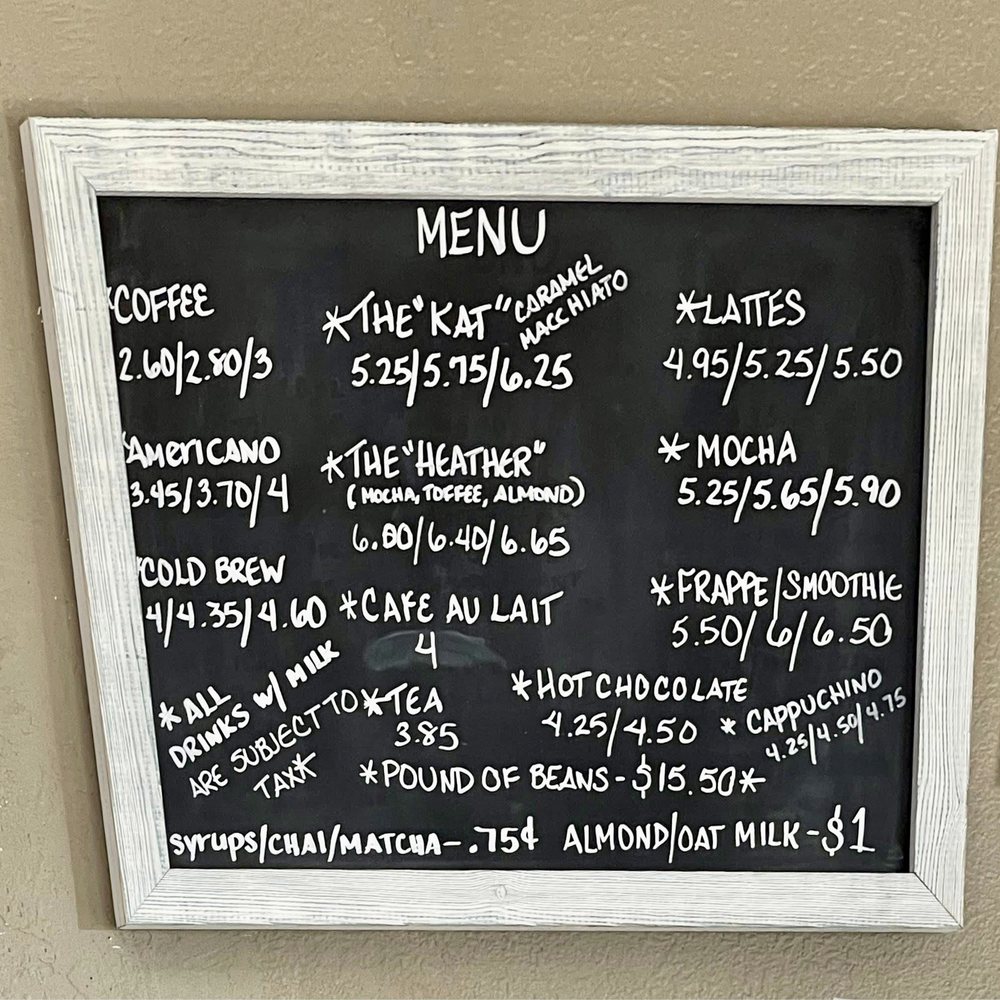 Kat's Coffee House - Menu - Coffee & Tea Near Me - Waterford, Wisconsin
