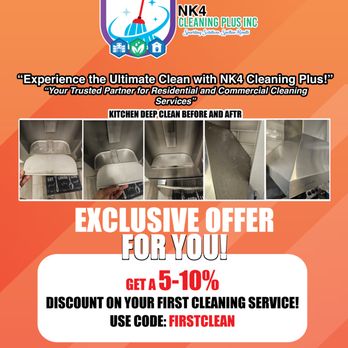 NK4 Cleaning Plus - CALL US TODAY
(587) 441-6236 - Home Cleaning Near Me NK4 Cleaning Plus - CALL US TODAY
(587) 441-6236 - Home Cleaning Near Me