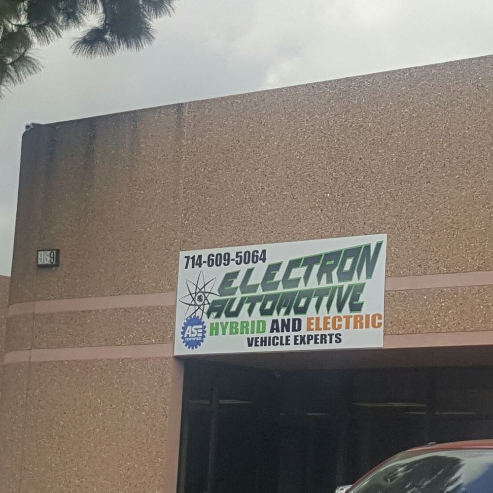 Electron Automotive - New sign on building - Auto Repair Near Me - Orange, California Electron Automotive - New sign on building - Auto Repair Near Me - Orange, California