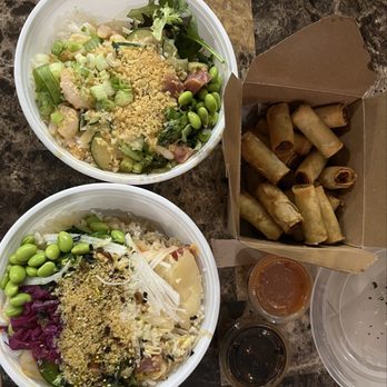 Pokiology - Create Your Own Regular Poke Bowl, Salmon Lumpia - Poke Near Me - Chicago, Illinois