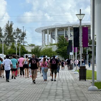 NU Stadium - Walking to the stadium. It's actually a bit further than it seems here. - Stadiums & Arenas Near Me - Miami, Florida NU Stadium - Walking to the stadium. It's actually a bit further than it seems here. - Stadiums & Arenas Near Me - Miami, Florida