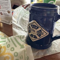 Mug club and sandwich