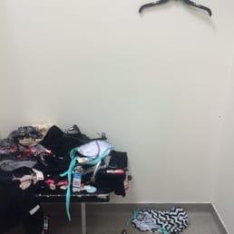 A dressing room on the second floor...
