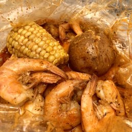 shrimp, potatoes, corn and potatoes shrimp, potatoes, corn and potatoes