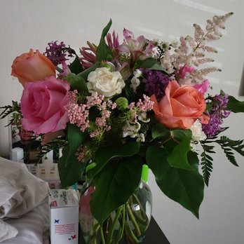 Jory's Flowers - They're "we're sorry" arrangement that while pretty is still not what they promised as a replacement, - Florists Near Me - Concord, California
