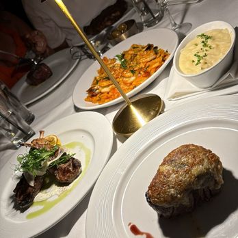 Jay's - Blue cheese crusted filet, pomme puree, rigatoni, lamb chops - Steakhouses Near Me - Fort Lauderdale, Florida Jay's - Blue cheese crusted filet, pomme puree, rigatoni, lamb chops - Steakhouses Near Me - Fort Lauderdale, Florida
