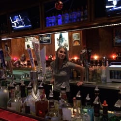 YP's Bar & Grill - Niya the bartender with aqua hair!  ...for now.