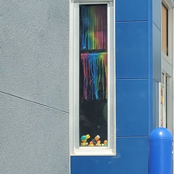Dutch Bros Coffee - Cute window decor in the drive thru - Juice Bars & Smoothies Near Me - Kansas City, Kansas