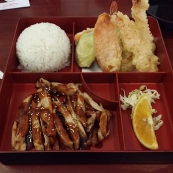 Matsuyama - Two item dinner box with chicken teriyaki and mixed tempura. - Japanese Near Me - Novato, California Matsuyama - Two item dinner box with chicken teriyaki and mixed tempura. - Japanese Near Me - Novato, California