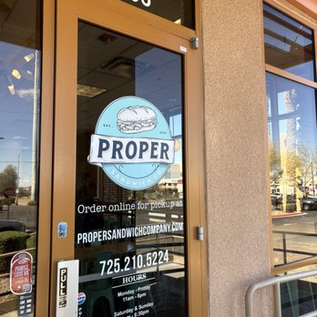 Proper Sandwich - Entrance - Sandwiches Near Me - Las Vegas, Nevada