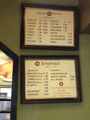 Menu photo 3 Donna's Donuts Fort Worth, TX