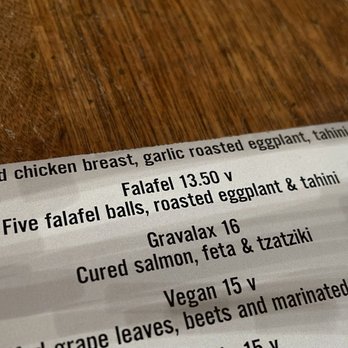 Malelani  Cafe - The menu. Just one side as they now have... poké! - Mediterranean Near Me - Philadelphia, Pennsylvania