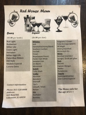Menu photo 4 Red House Bar Lakemoor, IL Menu photo 4 Red House Bar Lakemoor, IL