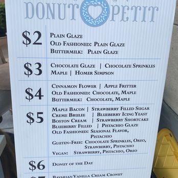 Donut Petit - Prices - Donuts Near Me - Alameda, California Donut Petit - Prices - Donuts Near Me - Alameda, California