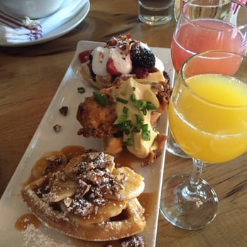 The Sinclair - Waffle flight and mimosa flight - Music Venues Near Me - Cambridge, Massachusetts
