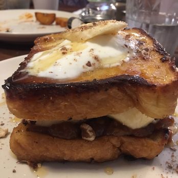 The Common - French Toast Sandwich With salted caramel, bananas, walnuts and honey! - Breakfast & Brunch Near Me - Brooklyn, New York The Common - French Toast Sandwich With salted caramel, bananas, walnuts and honey! - Breakfast & Brunch Near Me - Brooklyn, New York