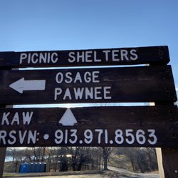 Cedar Lake Park - Shelter signs.