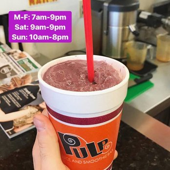 Pulp Juice And Smoothie Bar - a hand holding a cup of juice - Juice Bars & Smoothies Near Me - Youngstown, Ohio Pulp Juice And Smoothie Bar - a hand holding a cup of juice - Juice Bars & Smoothies Near Me - Youngstown, Ohio