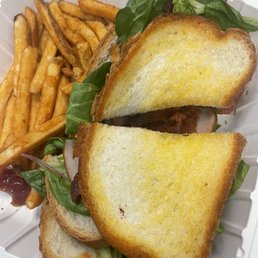 GE's Club Sandwich and Seasoned Fries GE's Club Sandwich and Seasoned Fries