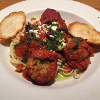 The Acropolis Grill - Lamb Meatballs over Butter Herb Linguini. - Mediterranean Near Me - Chattanooga, Tennessee The Acropolis Grill - Lamb Meatballs over Butter Herb Linguini. - Mediterranean Near Me - Chattanooga, Tennessee