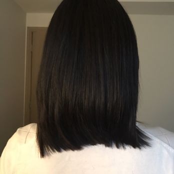 Back Of Angled Bob By Fernando Fixed A Botched Cut Yelp
