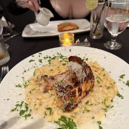 Lobster Mac and cheese, and Salmon. Lobster Mac and cheese, and Salmon.